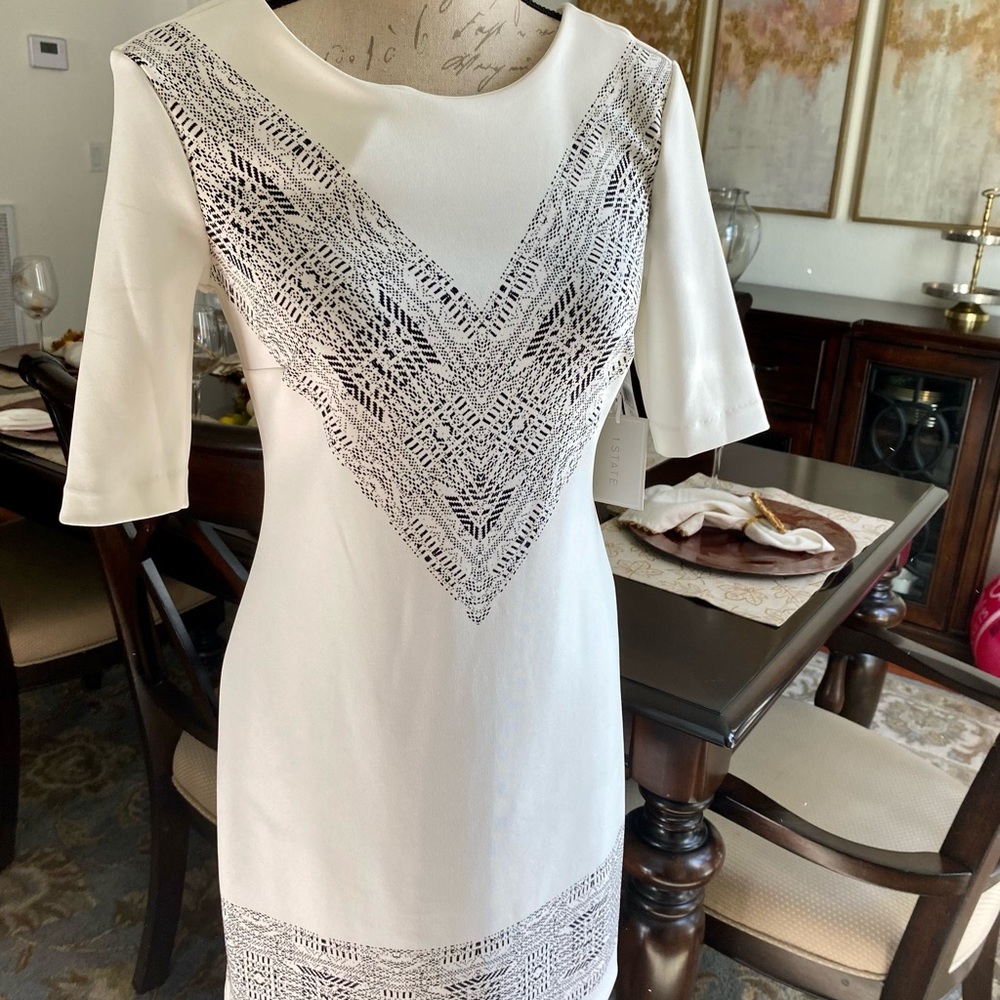 1state dress 3/4 sleeve size Xs .